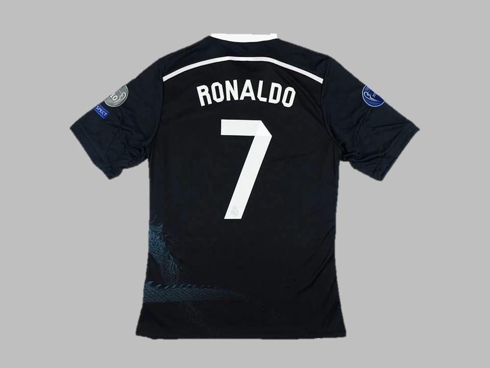 2014 2015 Real Madrid Away Shirt Black Ronaldo #7