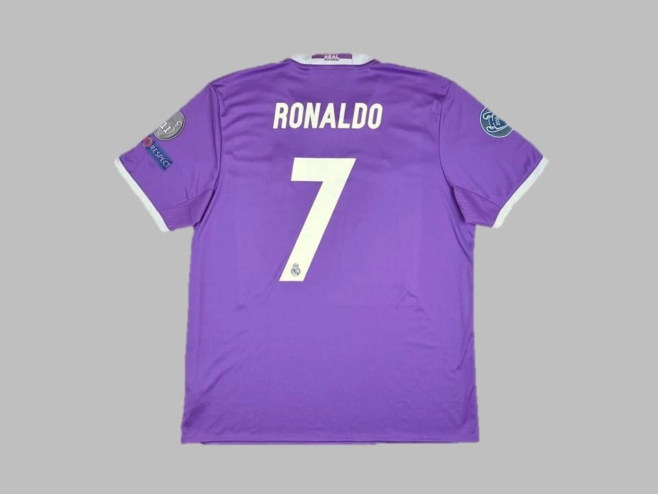 2015 2016 Real Madrid Exterieur Chemise Ronaldo #7 Ligue des Champions