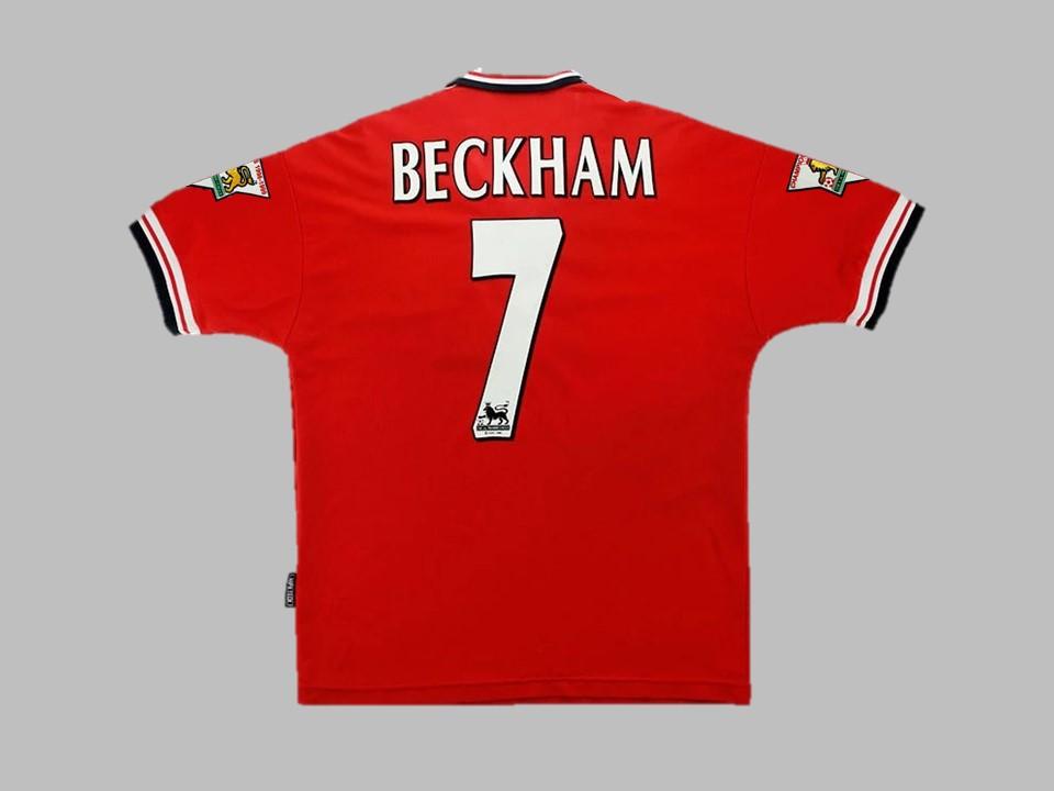 1998/1999 Manchester United Domicile Chemise Beckham #7