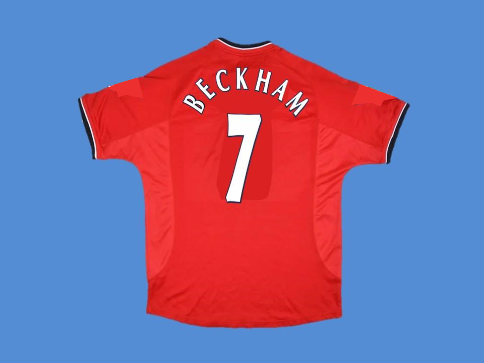 2000 2002 Manchester United Home Jersey Beckham #7