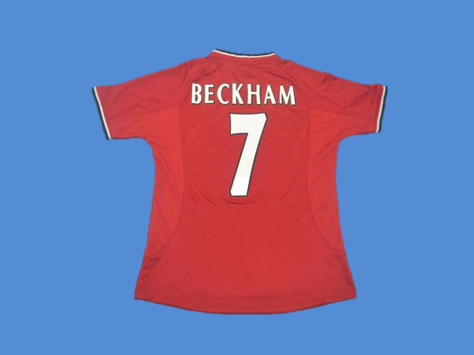 2000 2002 Manchester United Home Jersey Beckham #7