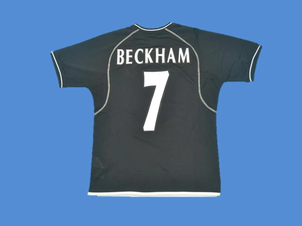 2000 2002 Manchester United Jersey Black Beckham #7