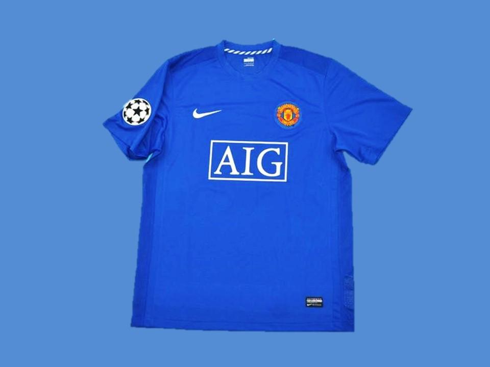 2007/08 Manchester United Exterieur Maillot Ligue des Champions