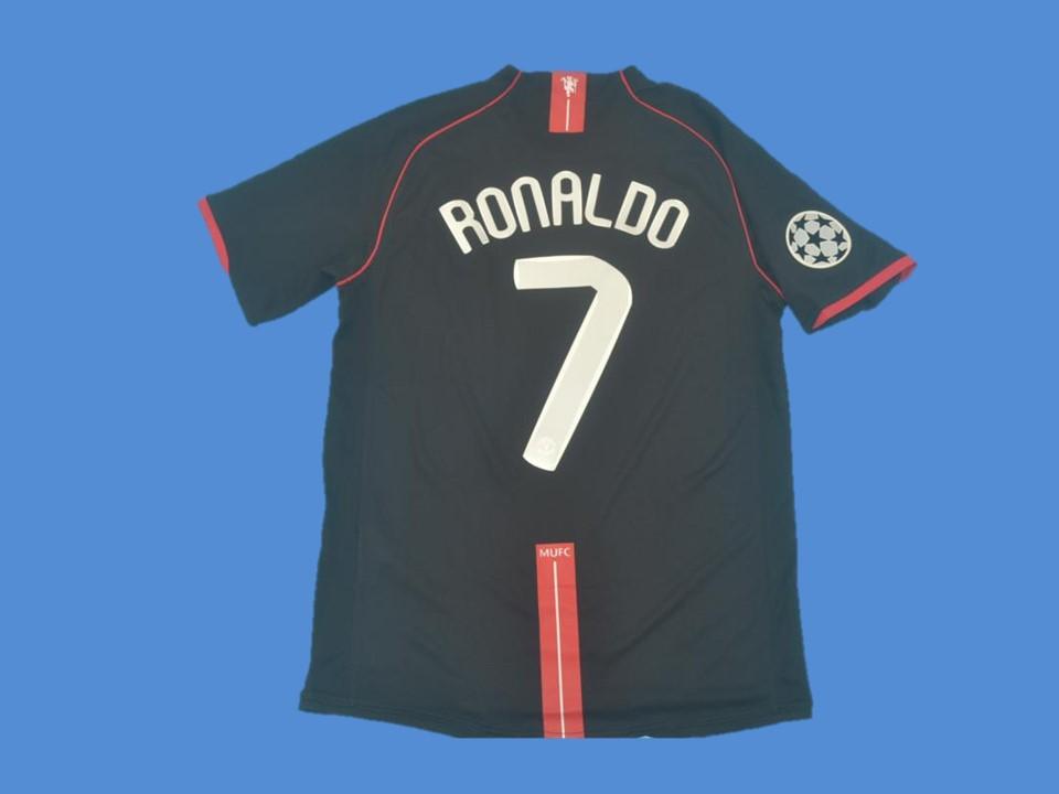 2007/2008 Manchester United Exterieur Maillot Ronaldo #7 Ligue des Champions