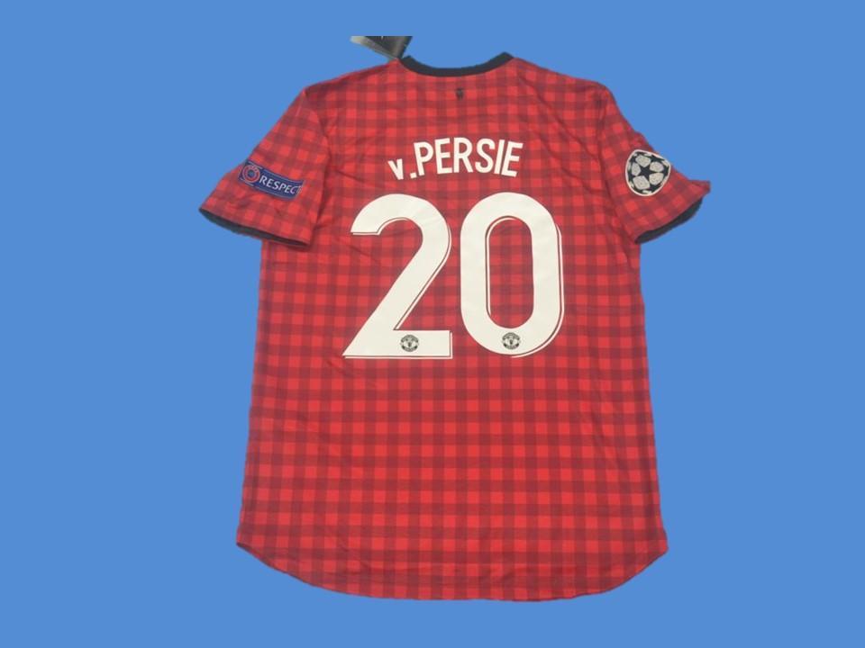 2012/2013 Manchester United Domicile Maillot Van Persie #20 Ligue des Champions