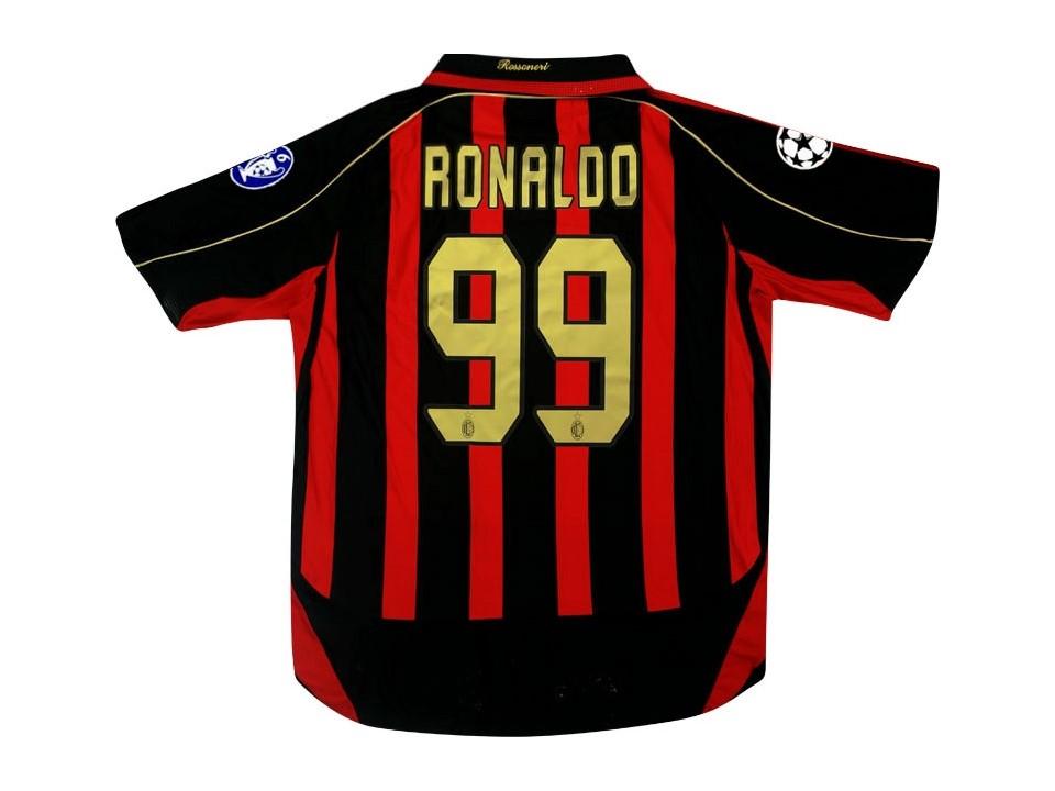 2006 2007 AC Milan Home Shirt Ronaldo #99