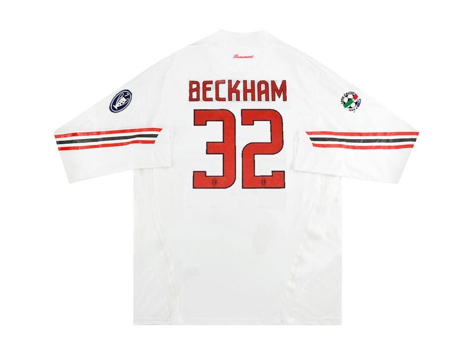 2008 2009 AC Milan Away Long Sleeves Shirt Beckham #32