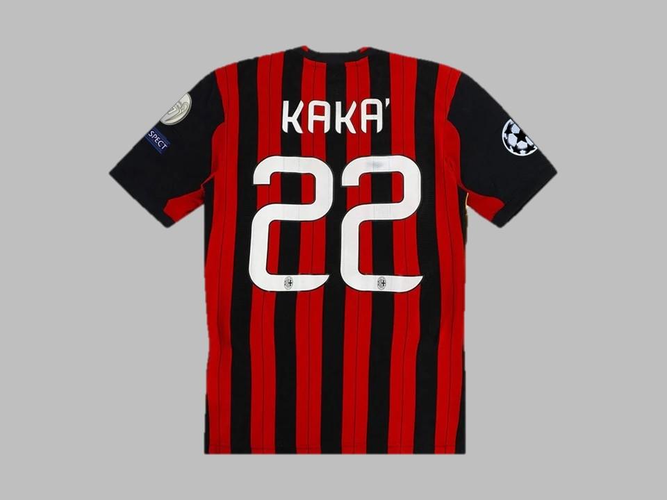 2013 2014 AC Milan Domicile Chemise Kaka #22 Ligue des Champions