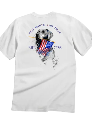 Red White And True - White Short Sleeve Crewneck T-Shirt