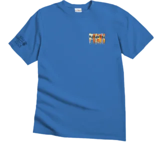 Oars - Blue Hawaii Dyed Short Sleeve Crewneck T-Shirt