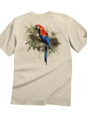 Camo Parrot - Coconut Dyed Short Sleeve Crewneck T-Shirt