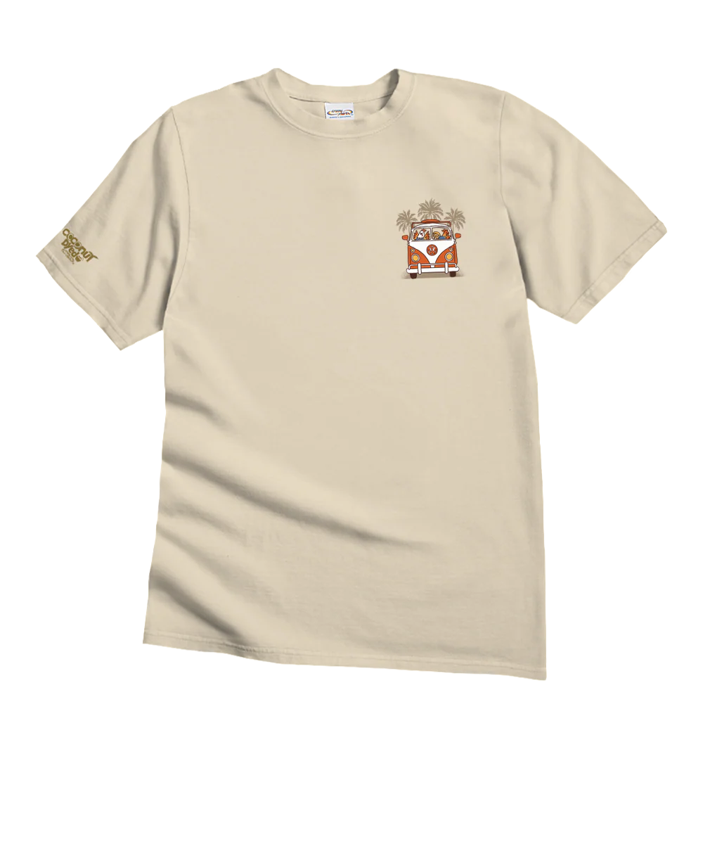 Volkswagen Chicken Van - Coconut Dyed Short Sleeve Crewneck T-Shirt - Image 2