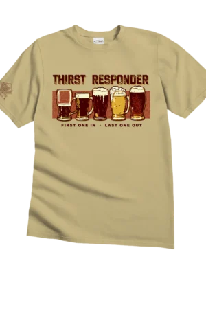 Thirst Responder - Beer Dyed Short Sleeve Crewneck T-Shirt