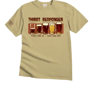 Thirst Responder - Beer Dyed Short Sleeve Crewneck T-Shirt
