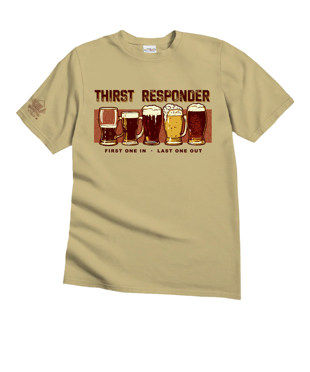 Thirst Responder - Beer Dyed Short Sleeve Crewneck T-Shirt