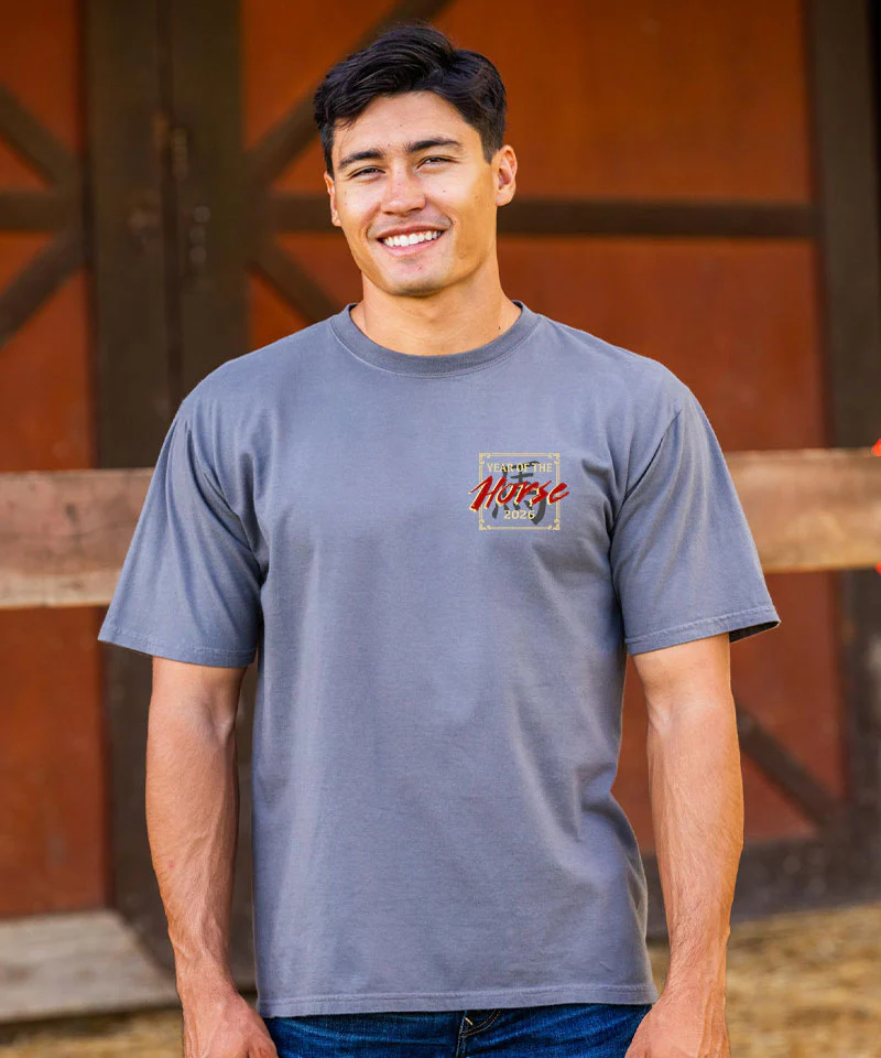Year Of The Horse 2026 - Crater Dyed Short Sleeve Crewneck T-Shirt