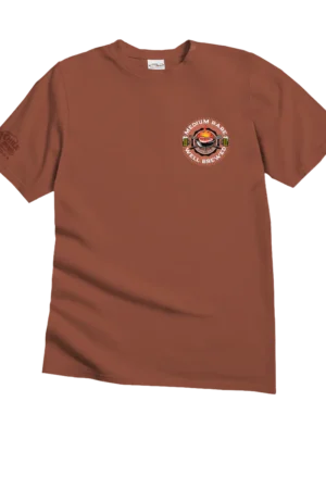 Medium Rare And Well Brewed - Chile Dyed Short Sleeve Crewneck T-Shirt