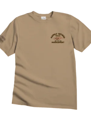 Happily Retired - Kona Coffee Dyed Short Sleeve Crewneck T-Shirt