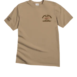 Happily Retired - Kona Coffee Dyed Short Sleeve Crewneck T-Shirt