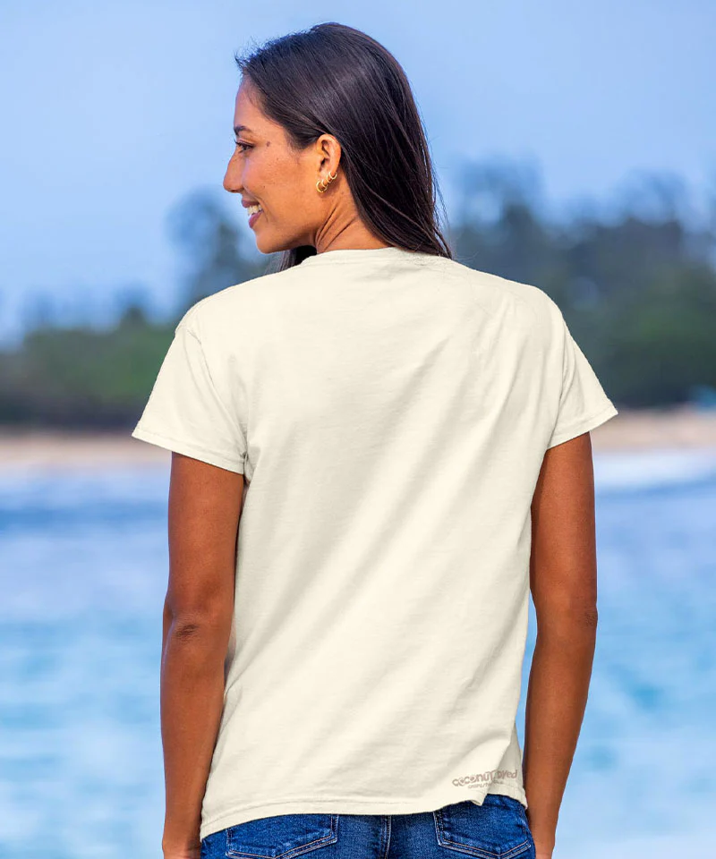 Women's Here Today Maui - Coconut Dyed Short Sleeve Crewneck T-Shirt - Image 3