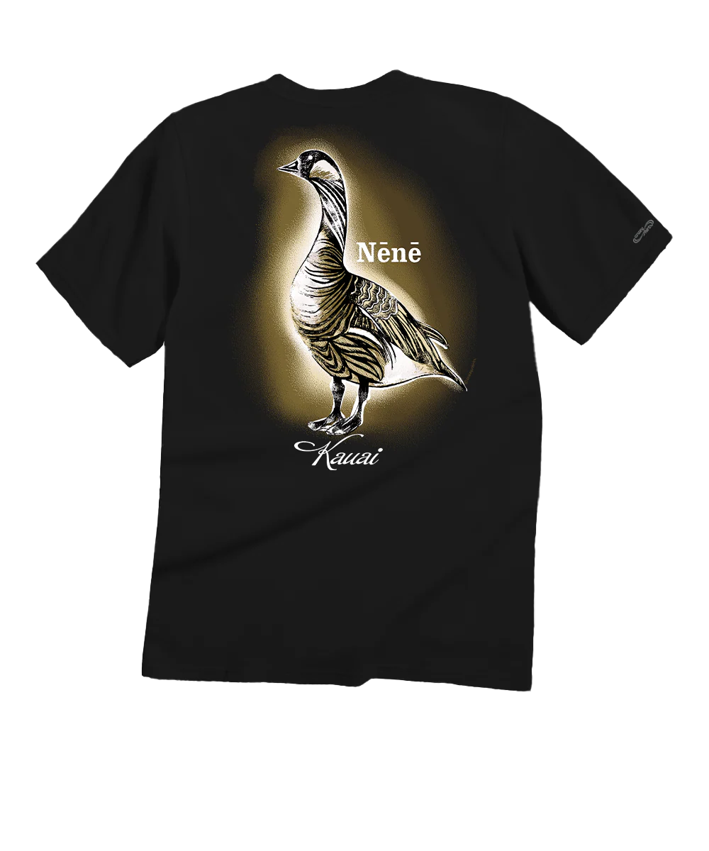 Nene Sketch - Black Short Sleeve Crewneck T-Shirt