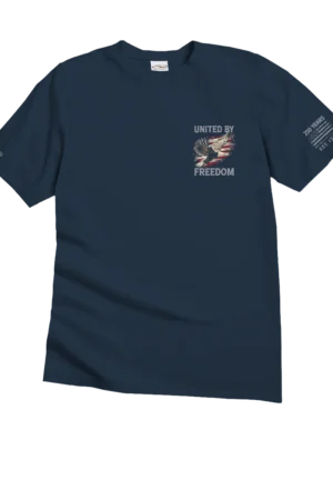 United By Freedom - Navy Short Sleeve Crewneck T-Shirt