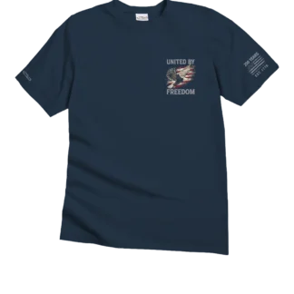 United By Freedom - Navy Short Sleeve Crewneck T-Shirt